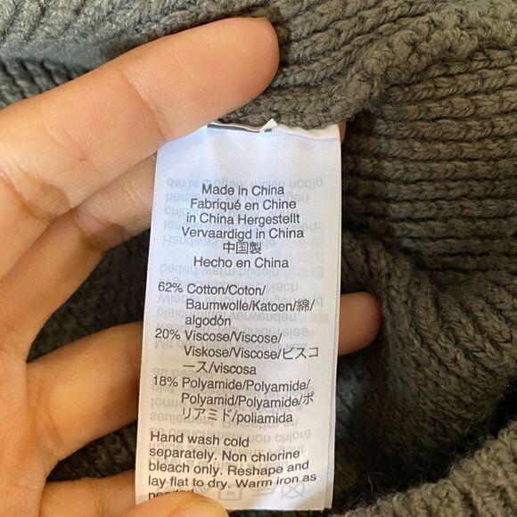 Madewell Province Cross-Back Pullover Sweater Olive Green - Picture 5 of 6